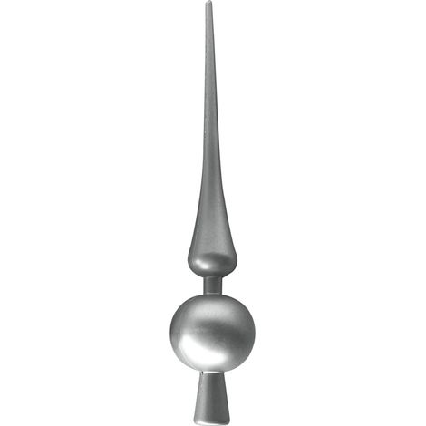 Weihnachtsbaum Spitze 6 x 28,5cm-YW52259-silber-matt-var