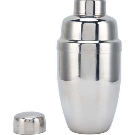 Dreistöckiger Cocktailshaker aus Edelstahl, Milchtee-Mixer, Party-Bar-Set, Silber, 350 ml (1/5)