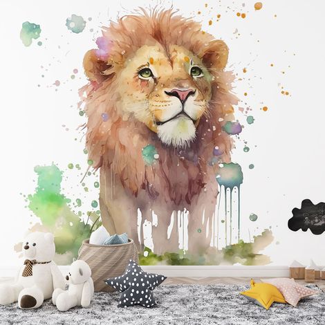 Papier peint panoramique Enfants - Lion - 130 cm x 84 cm (1/4)