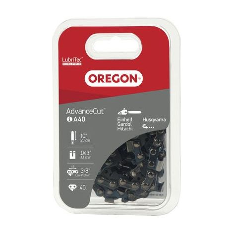 Chaîne de tronçonneuse Oregon Q90SG040E Pas: 3/8' Jauge : 1.1 Maillons : 40