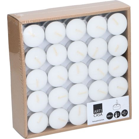 Arti Casa Bougie Blanc H5xl19.5xL19.5cm