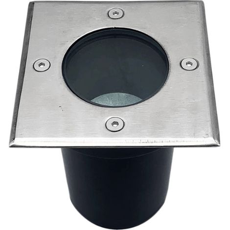 Spot LED Extérieur Encastrable Carré pour Ampoule GU10 - SILAMP (1/4)