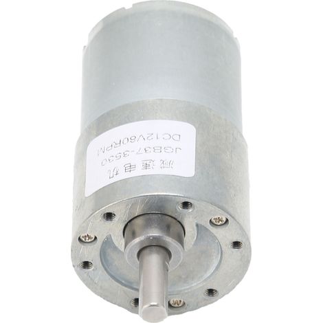 Moteur à engrenage à vis sans fin JGB37‑3530, auto‑bloquant, réducteur turbo résistant à l'usure, arbre pour ouvre‑porte, DC12V 80 tr/min (1/5)