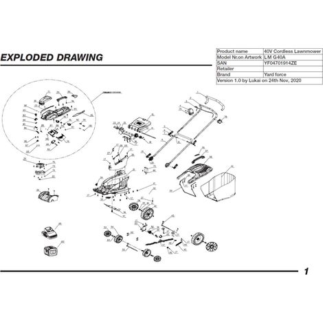 Motor-Einheit - 2400851001 für LM G40A