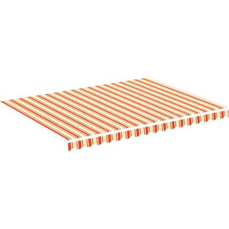 Maison Exclusive - Tessuto di Ricambio per Tenda da Sole Giallo e Arancione 400x300 cm Poliestere (1/5)