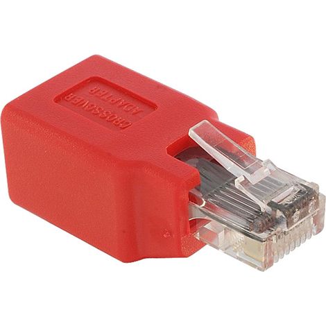 Adaptateur Modulaire RJ45 Croisé, CAT 5e, Prise RJ45 (8P8C)  Fiche RJ45 (8P8C). (1/3)