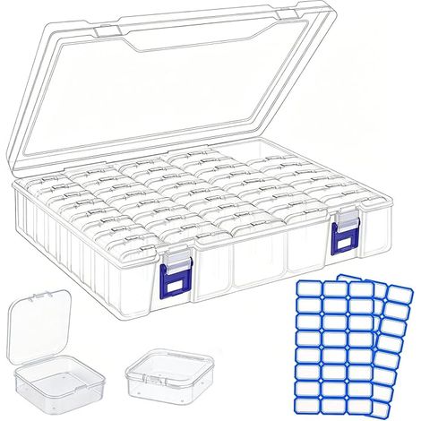 Rangement Perles Transparente Plastique Boîte Rangement (1/5)