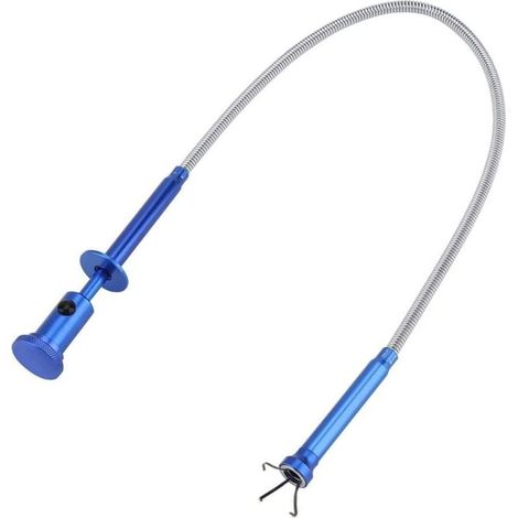 Pick Up Outil Multi Fonction Flexible Outil de Ramassage à Quatre Griffes (Aimant + 4 Griffes + LED Lumineux) Magnétique Long à Ressort pour Ramasser les Déchets de Débordement Nettoyage des Égouts,AA (1/4)