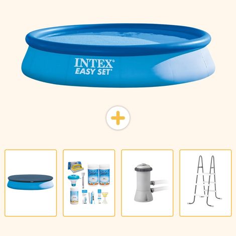 Intex Piscine Easy Set Ronde - 396x84 cm - 5-pièces SCB6 (1/5)