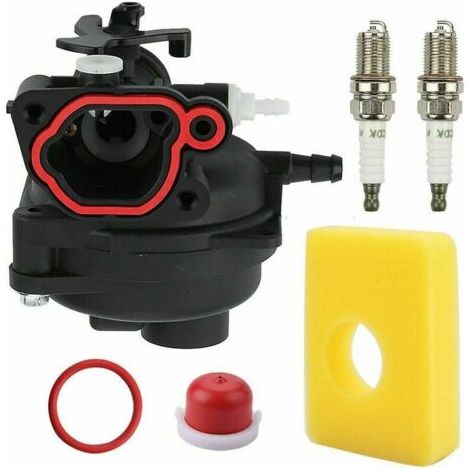 Kit de carburador compatible con motores Briggs & Stratton 799583, 591160, 593261 y 591110 repuestos y accesorios para motores filtro de aire de repuesto para carburador. (1/5)