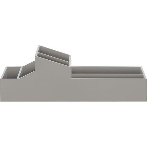 compartiment de rangement double ABS SKYLINE Taupe Spirella (1/3)
