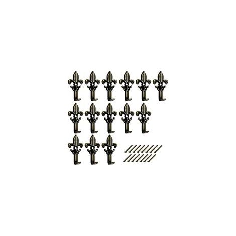 Accroche Cadre Fixation Murale Lot de 15 crochets crochets pour tableau forme lis avec clous crochets de 3 cm pour Accroche Cadres Photo Photos Peintures (1/5)