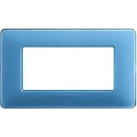 Bticino matix placca 4 posti turchese am4804car