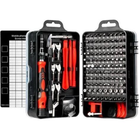 135-in-1 Precision Screwdriver Set, Portable Magnetic Screwdriver Set, with complete triangular repair tool kit (1/5)