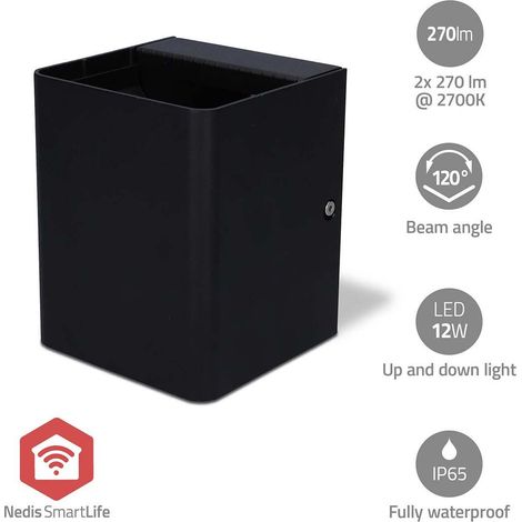 Pricenet ZBLOW10RGBW Aplique de Pared Exterior de Aluminio