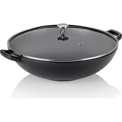 Wok Calido Gusseisen schwarz 4,0l H17cm Ø36cm schwarz (1/3)