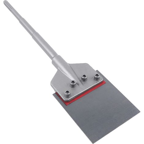 Cincel para suelos, construcción de acero resistente, mango ergonómico, cincel plano. (1/2)