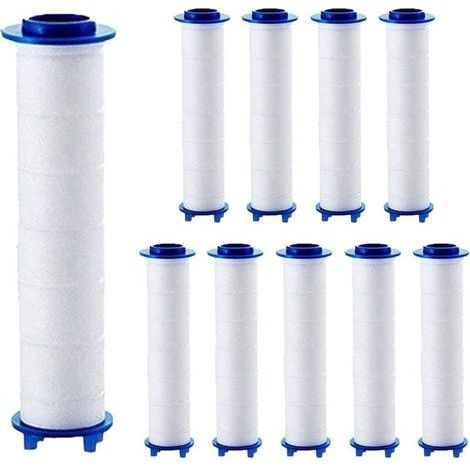 Kit de 10 filtres pour pommeau de douche, cartouches filtrantes pour adoucisseurs d'eau dure, polyvalentes et efficaces, élimine les sédiments et les particules nocives pour une purification optimale (1/5)
