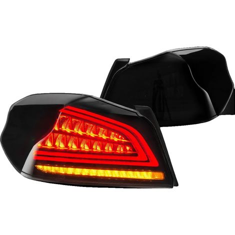 Conjunto de luces traseras, intermitentes secuenciales LED, resistente al agua IP67, ahumado. (1/2)