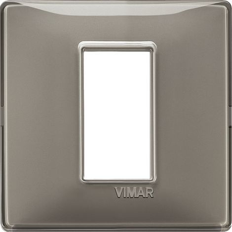 Placca 1M Reflex cenere scatola rotonda Vimar Plana 14641.40