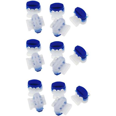 Lawnmower terminal wire connector, blue terminal block, robotic lawnmower cable connector, 15 pieces