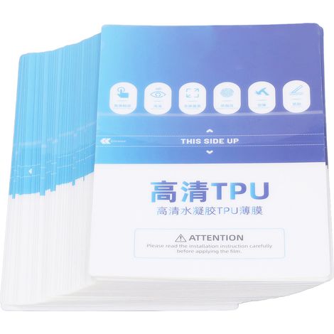 Lot de 50 films TPU transparents HD, sans couture, pour téléphone portable, montre ou appareil photo.