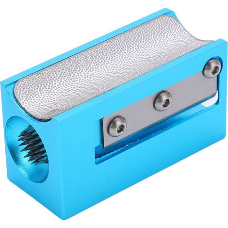 Outil multifonctionnel 8 en 1 pour embouts de billard : réparation, façonnage et affûtage (accessoire bleu). (1/5)