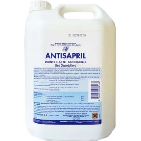 AMUCHINA Antisapril 5 Litri, Detergente disinfettante per Settore Ospedaliero