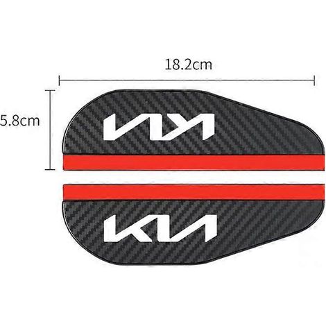 Lot de 2 autocollants anti-pluie pour rétroviseurs de voiture KIA KN K5 K3 Sportage Picanto Ceed RIO 2 3 4 - Protection contre les infiltrations d'eau (1/5)