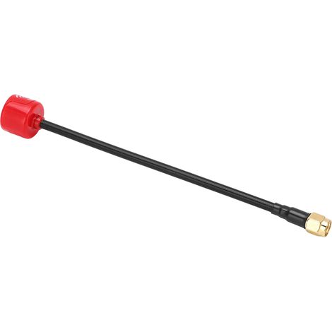 Antenne pour drone FPV 5,8 GHz, 155 mm, 2,5 dBi, avec trou interne RPSMA pour drone RC FPV (rouge) (1/5)
