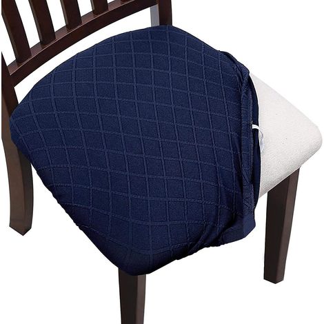 Set mit 4 Stretch-Jacquard-Waffel-Stuhlhussen, Sitzbezüge für Esszimmer, Büro, Hotel, Hochzeit (1/4)