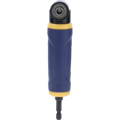 Adaptateur de perceuse à angle droit 1/4 po, porte-embout de tournevis à tige hexagonale coudée à 90° (1/5)