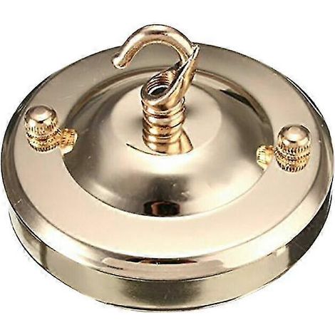 Support de rosace de plafond vintage, plaque de fixation pour lustre, lampe, luminaire de plafond, lot de 2 (1/2)