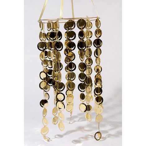 PARALUME 30X60CM ORO SATINATO LUCIDO PENDENTE DECORO CASA NATALE