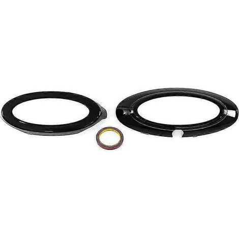 Ring Front- und Heckabdeckung Logo Zierleiste Autoaufkleber ABS Emblem Abzeichen für Ford Maverick ab 2022/Ford Ranger 2015-2022 F150 2009-2014-Maverick Schwarz