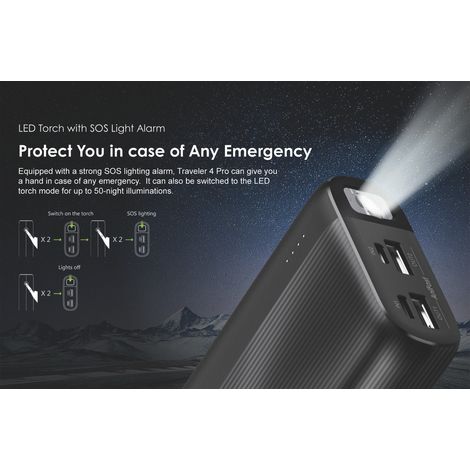 Power bank Toivize da 20000 mAh – Porta USB-C – Design compatto e leggero – Indicatore LED – Ricarica il tuo telefono in viaggio, al lavoro e all'aperto. (1/5)