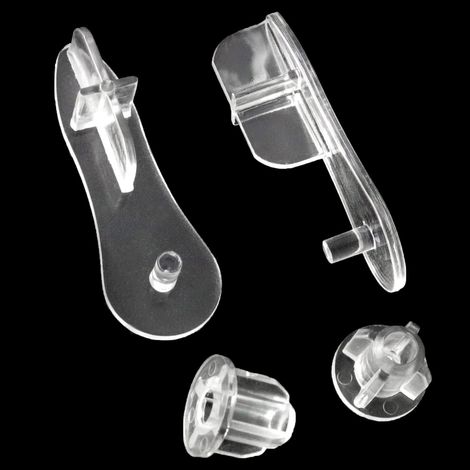 En stock : Embouts de rail inférieur pour stores vénitiens, embouts de rail inférieur pour stores vénitiens, kits de fermeture en plastique pour rideaux. (1/5)