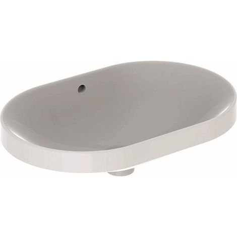 Geberit VariForm - Lavabo encastrado 60x40 cm, con rebosadero, blanco 500.728.01.2