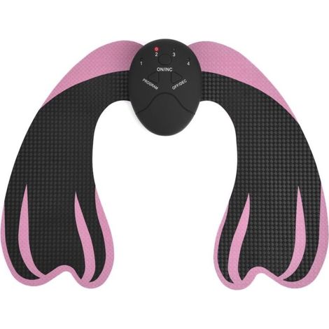 Machine massage lifting fessier EMS - Stimulation musculaire hanches - Noir et rose - Modelage corporel (1/5)