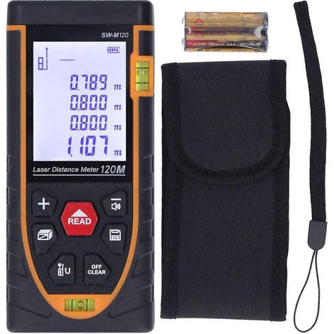 Hochpräzises Laser-Entfernungsmessgerät mit Infrarot-HD-LCD-Display und ABS-Gehäuse – Lasermesswerkzeug für Bauprojekte