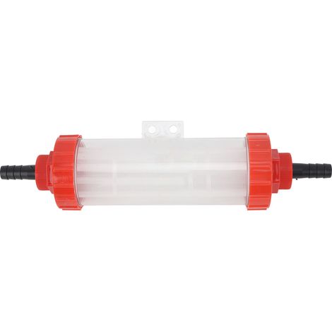 Filtre en ligne agricole en nylon plastique transparent haute pression pour pompe à eau, système d'irrigation de jardin, accessoire de pulvérisateur pesticide, G1/2 14mm/0.6in (1/5)