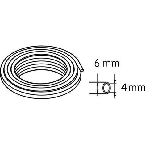 Tubo in polietilene 6x4 mm trasparente