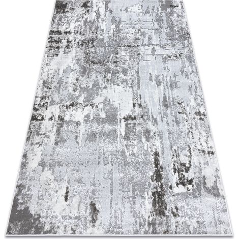 FLUX 461.7.AE120 Alfombra de lana OSTA - Geométrica, estructural, loft beige / gris beige 60x120 cm (1/5)