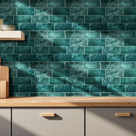 10Pcs Self-Adhesive Wall Tile Stickers (1/5)