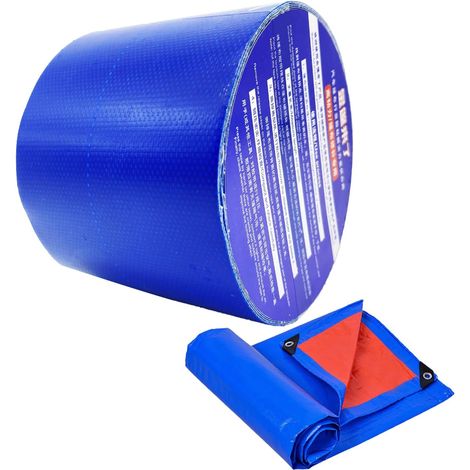 8 cm x 5 m Ruban adhésif haute adhérence, patch de réparation résistant à la déchirure pour bâche de tente pour réparer les bâches en toile de voiture