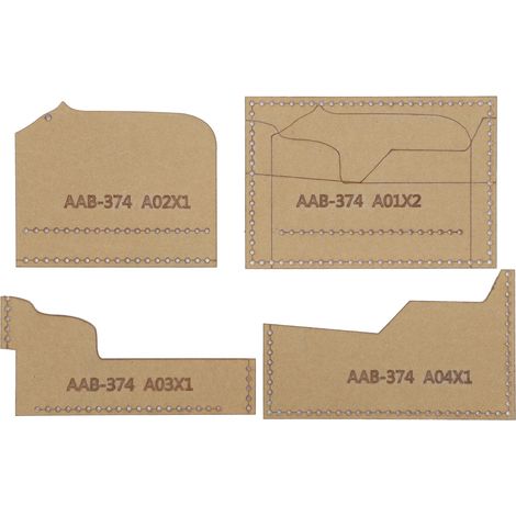 4 Pièces Gabarit Acrylique Ours Polaire Cartoon Sac à Carte DIY Moulette Cuir Artisanat Outils (1/5)