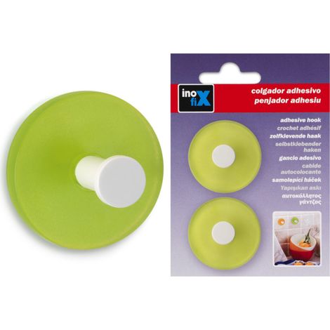 GRÜNER RUNDER SIF ADH HAKEN IN BLISTER MIT 2 INOFIX 2311-5-