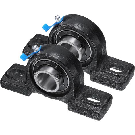 2pcs Paliers de Battement Montés UCP205, Palier à Semelle Alésage 25mm Auto-Alignant en Fonte pour Bride Roulement à Bille de Bloc Roue de Brouette Machine à Rouler Imprimante 3D (1/5)
