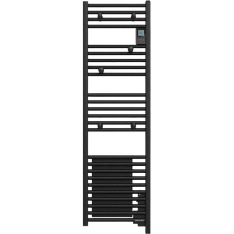 Atlantic – Sèche-serviette électrique 500W – Corps de chauffe à inertie fluide – Design noir étroit pour espaces réduits – 851294 (1/7)
