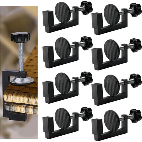Lot de 8 pinces réglables pour meubles de jardin - Pinces pour meubles de jardin en rotin - Pinces pour meubles de canapé sectionnels pour maintenir les meubles ensemble